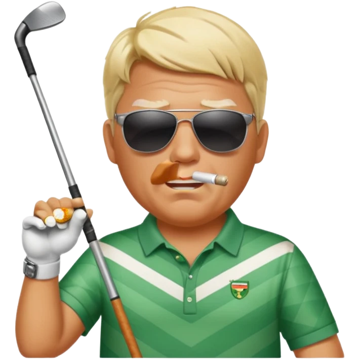 John Daly ripping cigs hitting balls emoji