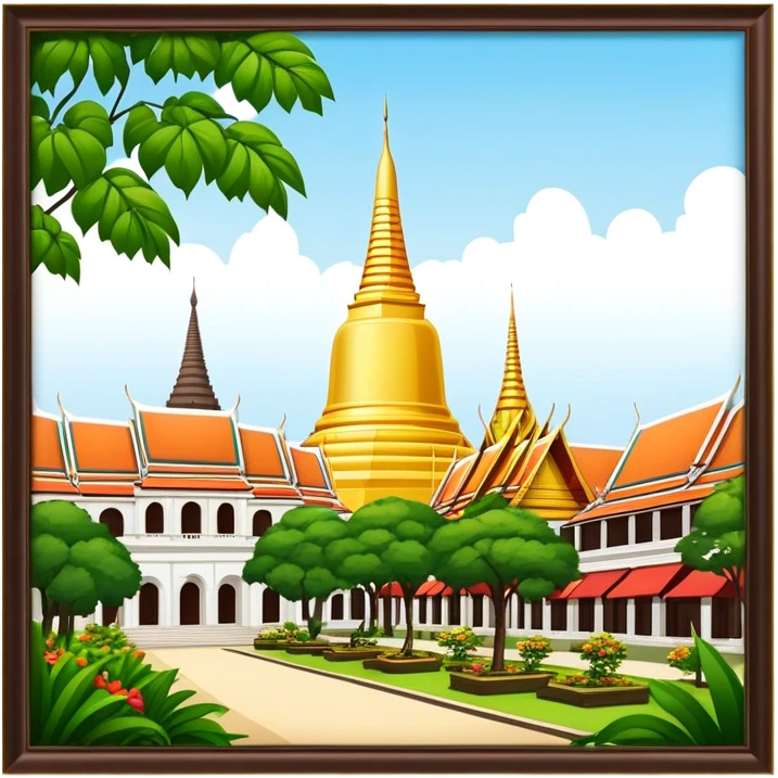 ​Cinematic Realistic Nakhon Pathom, Thailand, depicted as a historic cityscape dominated by the iconic Phra Pathom Chedi, surrounded by lush gardens, bustling local markets, and traditional Thai architecture, bathed in warm golden light and rendered with rich textures that capture its cultural and historical significance, emoji