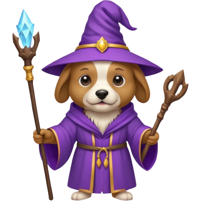 Dog wizard emoji