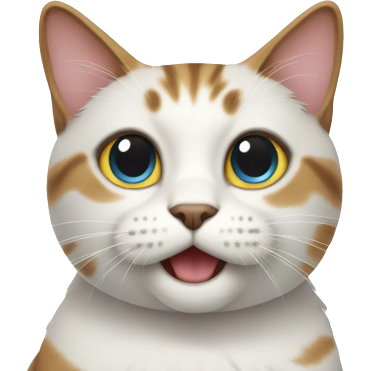 Celebrating cat emoji