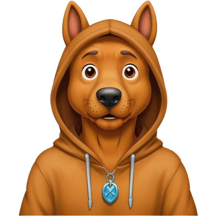 Scooby Doo in hoodie ￼ emoji