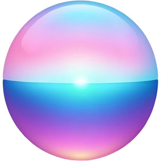 Gentle pulsing aura sphere capturing personal style energy, ethereal minimalist design with soft gradient emoji