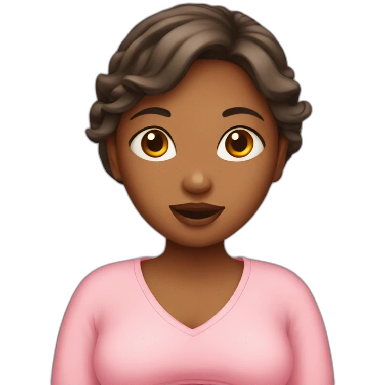 pregnant girl emoji