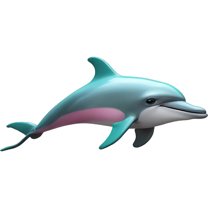 Dolphins in pink  emoji