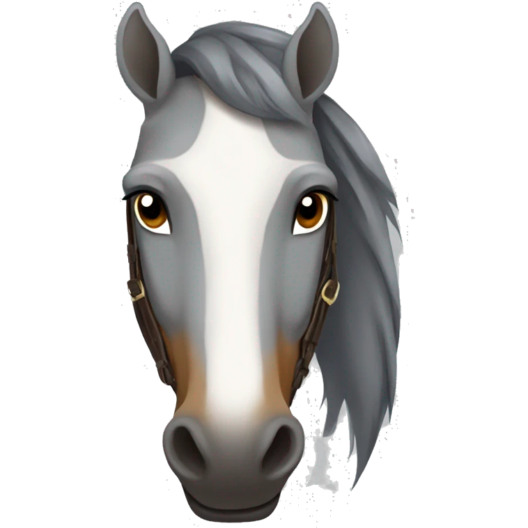 grey horse tan skin rider emoji