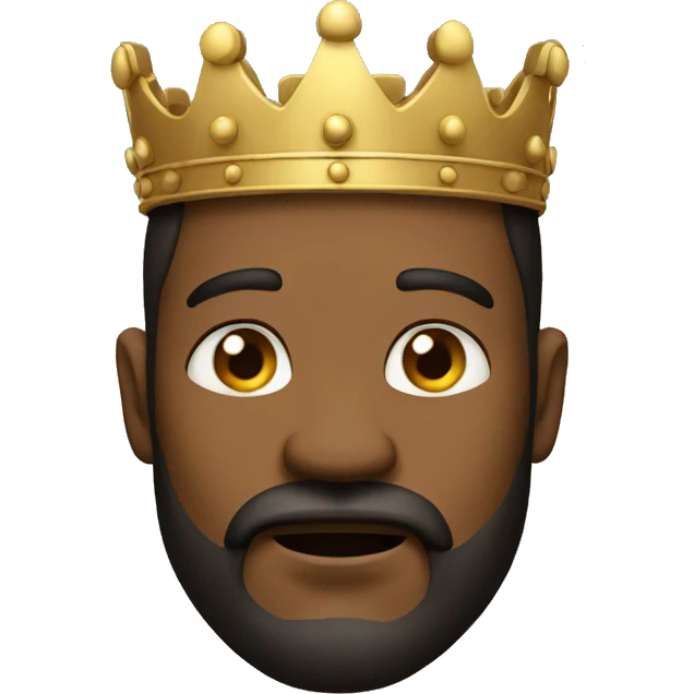 n induan king sitted in attitude emoji