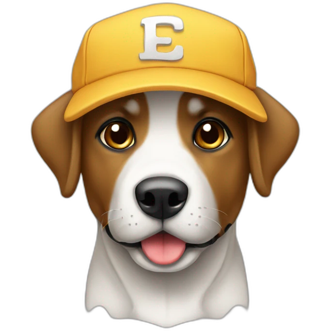 perro con gorra emoji