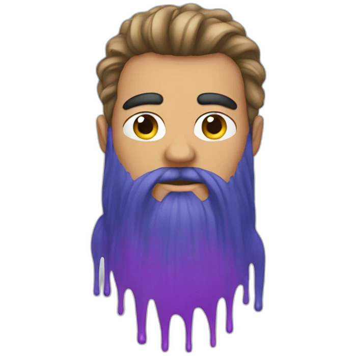 man dyes his hair emoji