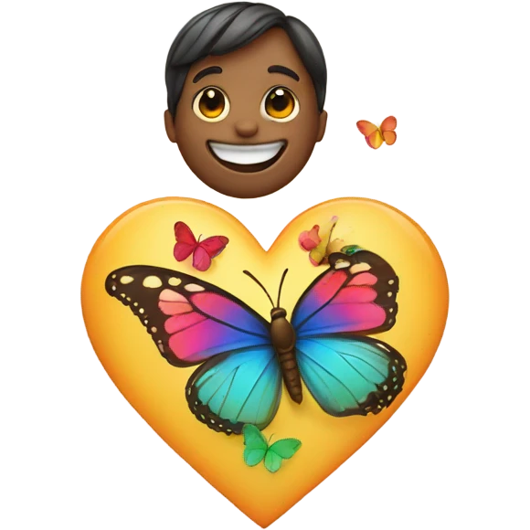 🥰+🦋 emoji