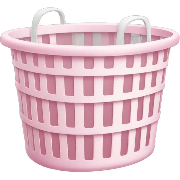 Pale pink Laundry Basket  emoji