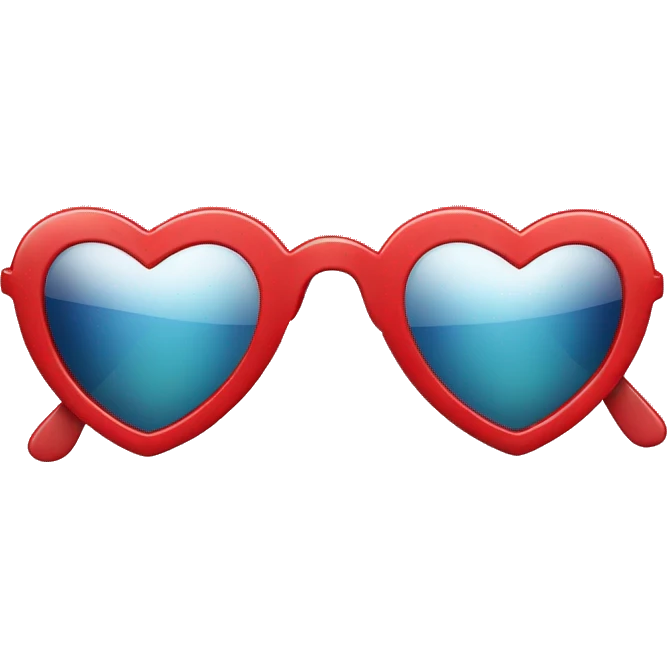 red heart sunglasses emoji