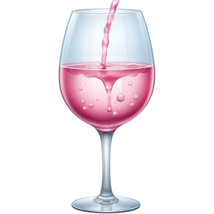 🍷alter emoji into pink drink  emoji