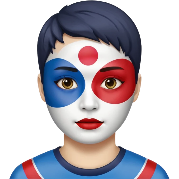 Korean flag combined with england emoji emoji