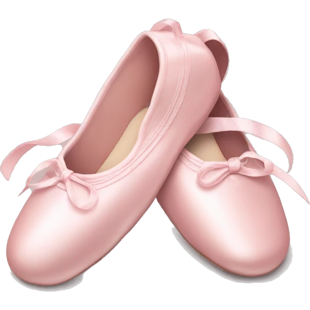Pale pink ballet shoes emoji