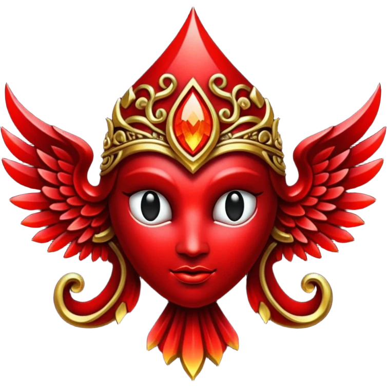 Glitter red Darkhold emoji