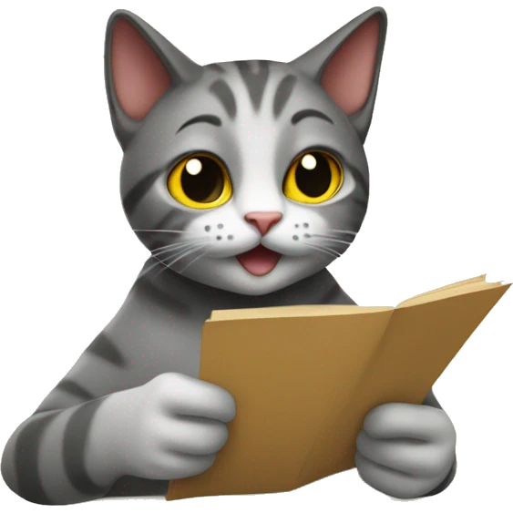 Cat submitting article emoji