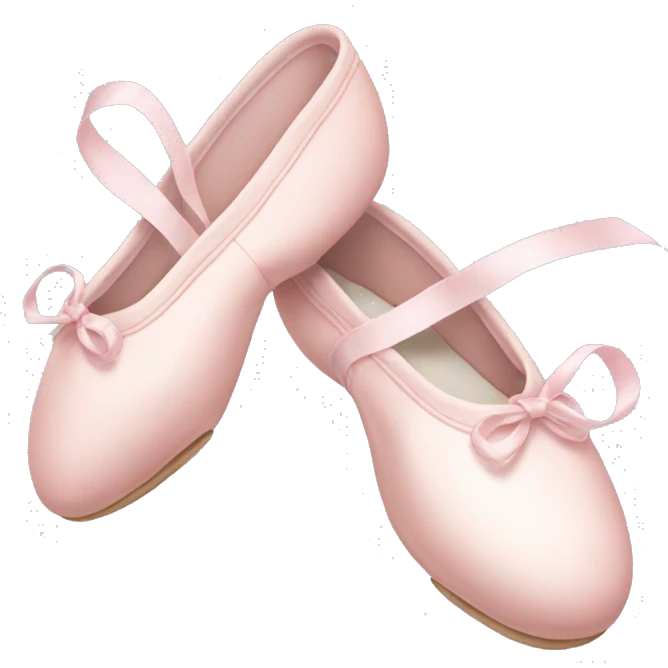 Pale pink ballet shoes emoji