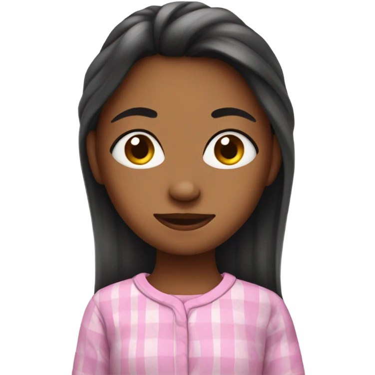 girl wearing pjs emoji