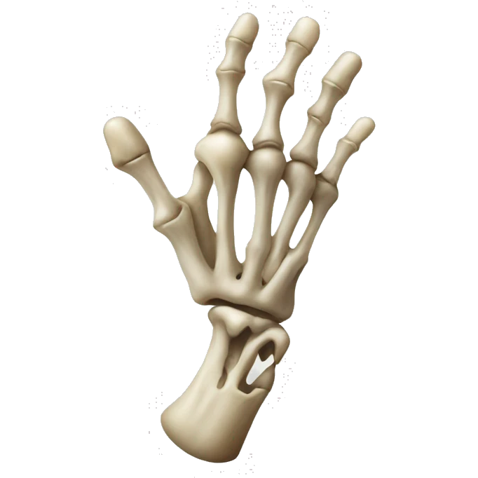 Bone hand with some sign  emoji