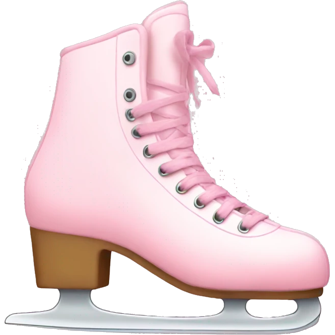 pastel pink ice skates emoji
