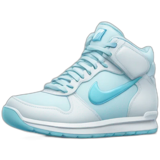 icy emoji with nike sneakers emoji