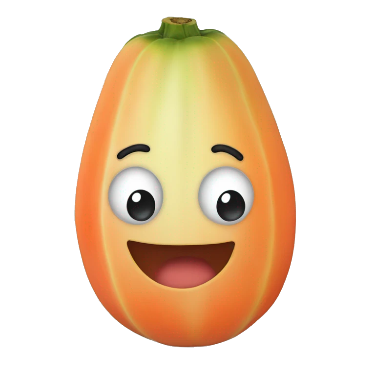 Papaya emoji
