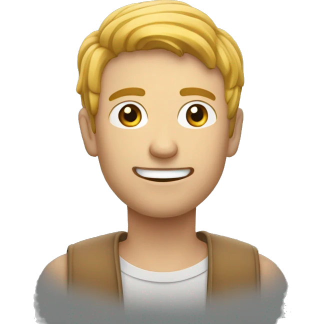 Un homme content qui tend le pouce vers le haut emoji