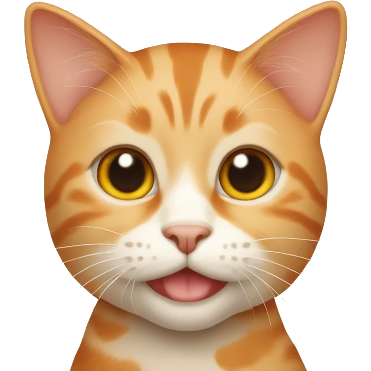 Orange and beige cat emoji