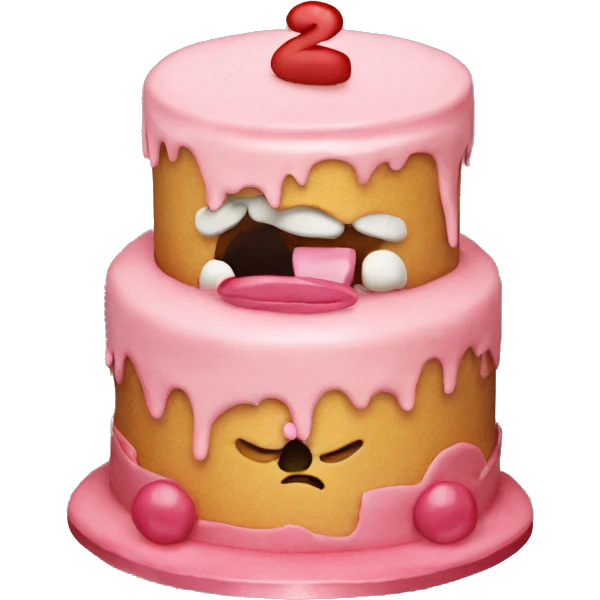 Rude cake funny  emoji