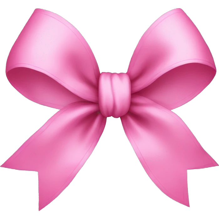Pink bow emoji