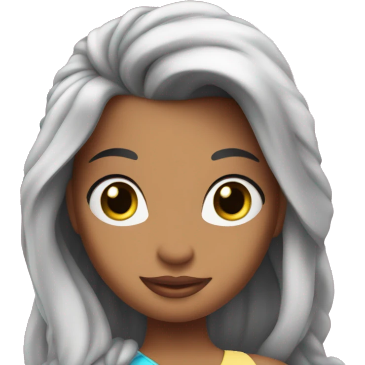 some disney princess in the claw machine emoji