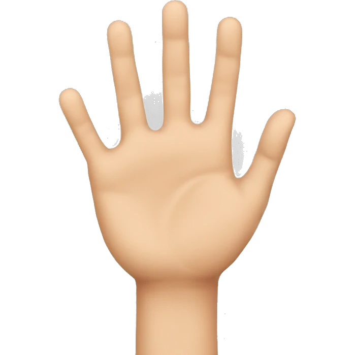 Hello hands emoji