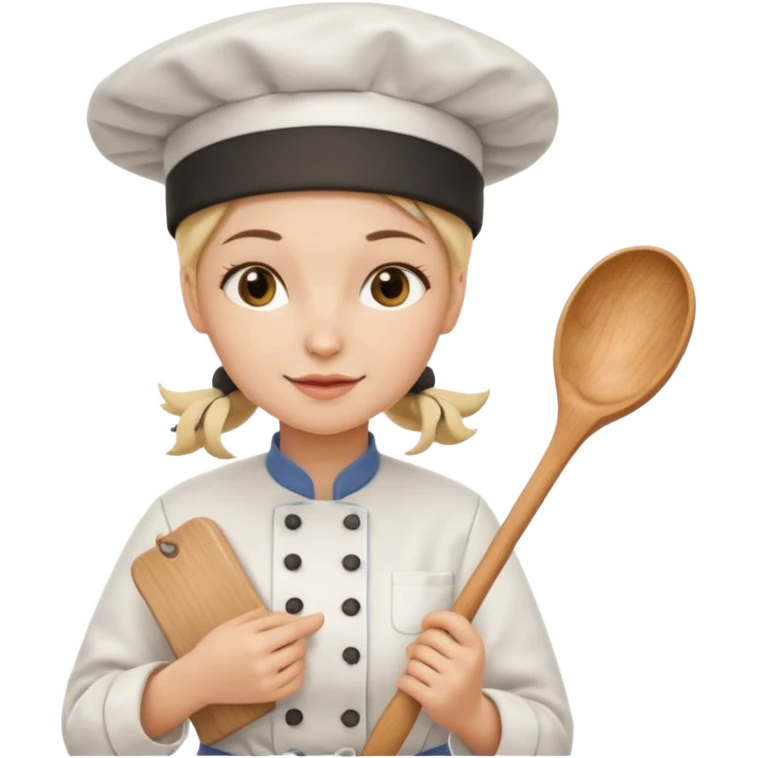 cocinera mujer con calendario emoji