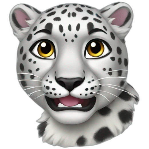 snow leopard emoji