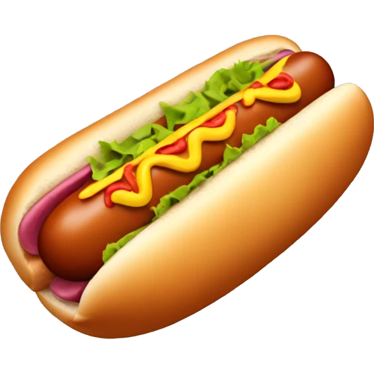 Hot dog emoji
