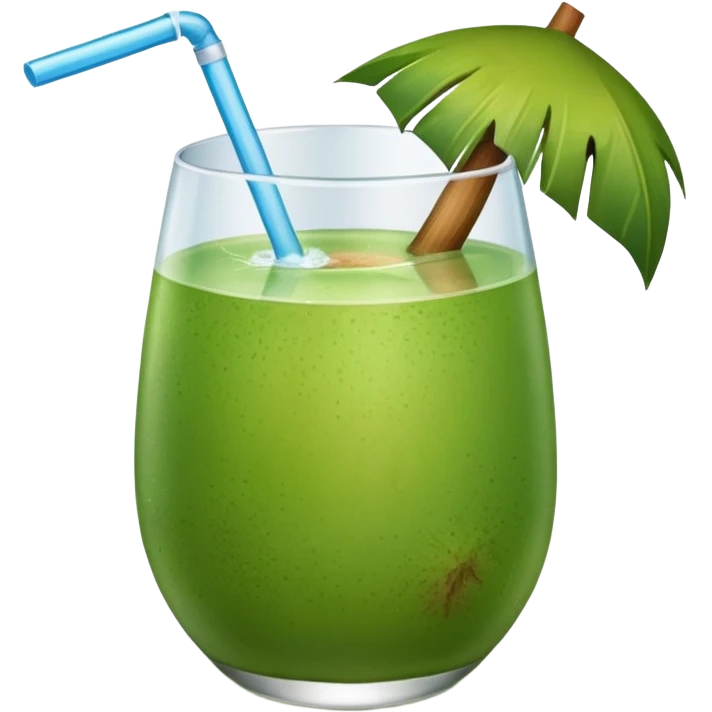 Green Coconut water emoji