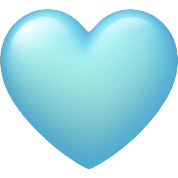Light blue heart emoji
