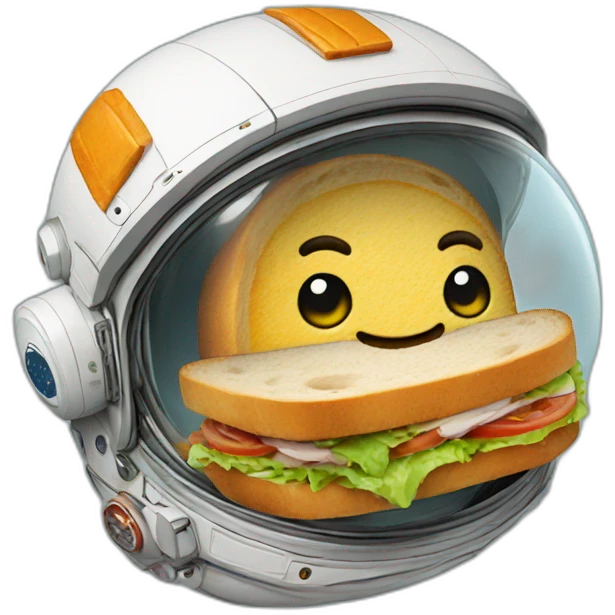 Astronaut sandwich emoji
