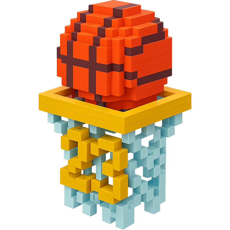 баскетбольный мяч с надписью "23" в сетке, no background emoji