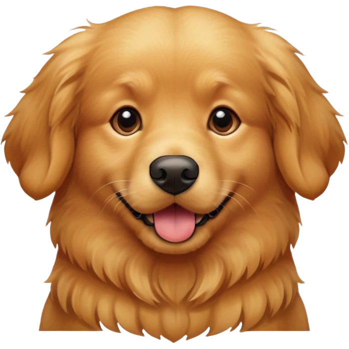 red golden retriever emoji