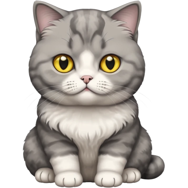 Scottish Fold Cute cat emoji