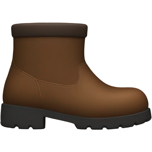 knee high chunky brown boots emoji
