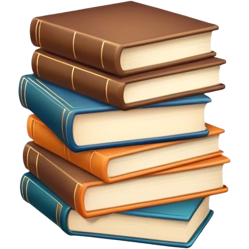 Cozy pack of books emoji