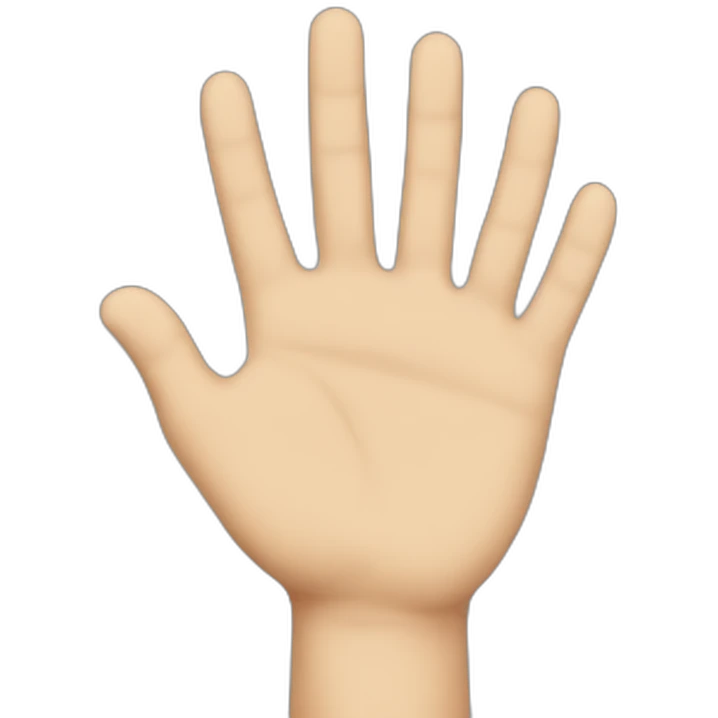 Promise hand  emoji
