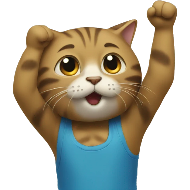 Un chat qui dab emoji
