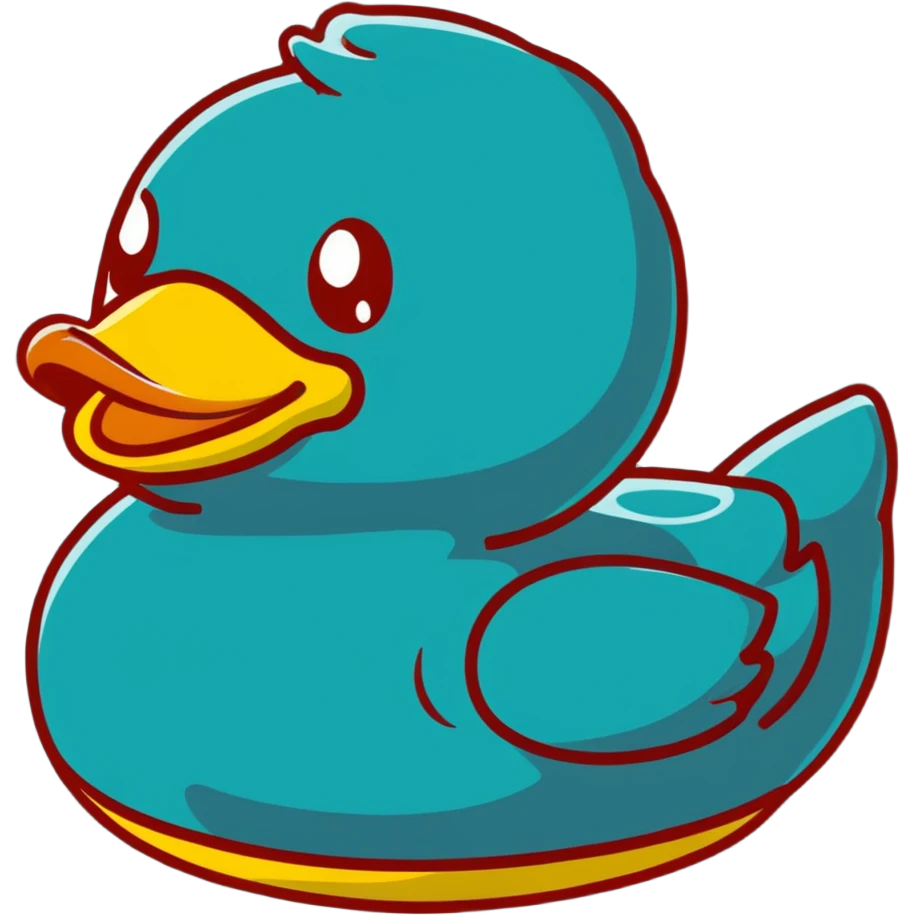 yellow rubber duck toy emoji