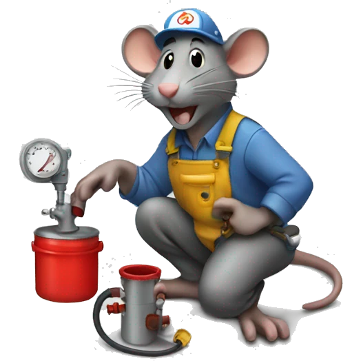 rat plumber heating emoji