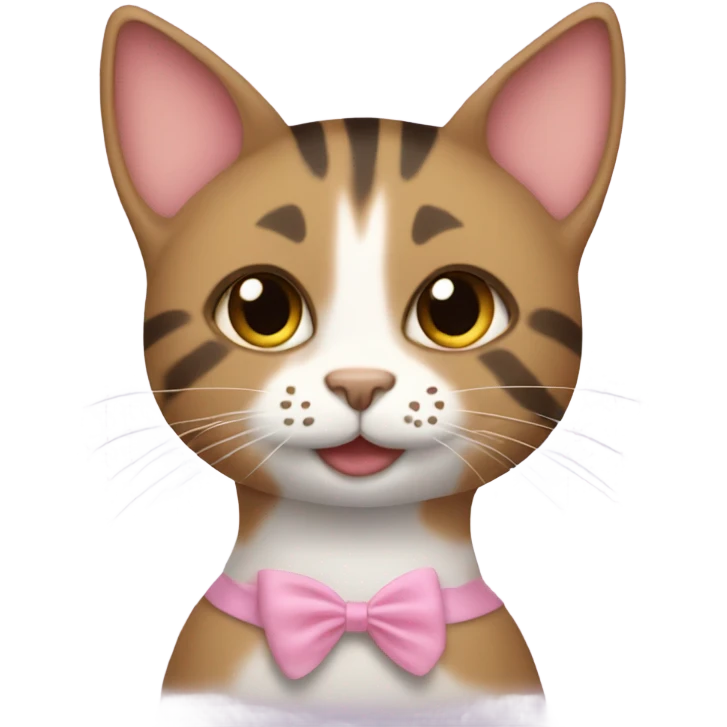 Tabby cat in tutu emoji