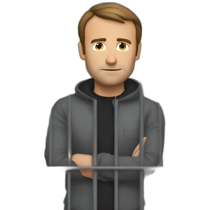 macron in jail emoji