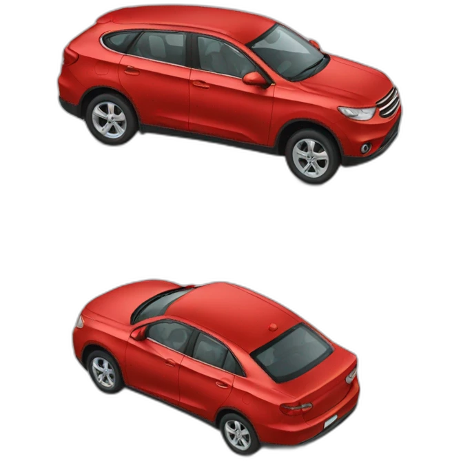 red car to ukraine emoji